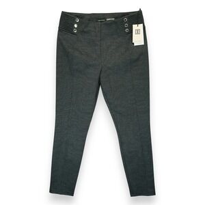 NWT Ivanka Trump Gray Pants Pull On Size Large Elastic Waist